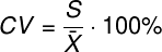 Коэффициент вариации СV
